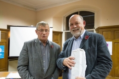 SKDTs Cllr Rory Colville with Sandy Hamilton
